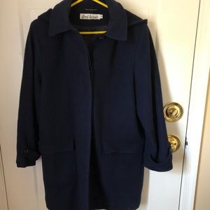 Navy wool coat